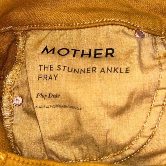 Mother Buckthorn Brown The Stunner Ankle Fray Jeans Size 25 - Picture 7 of 13